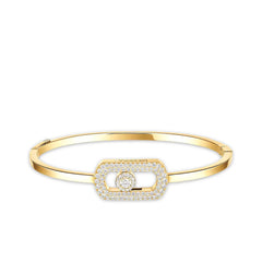 Messika So Move Pave Diamond Bangle Bracelet