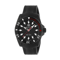Gucci Dive Black Dial on Black Rubber Strap - 40mm