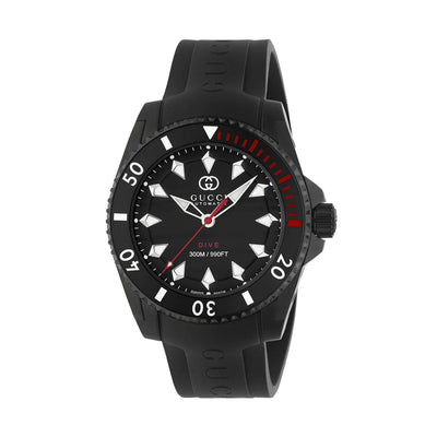 Gucci Dive Black Dial on Black Rubber Strap - 40mm - Gucci product