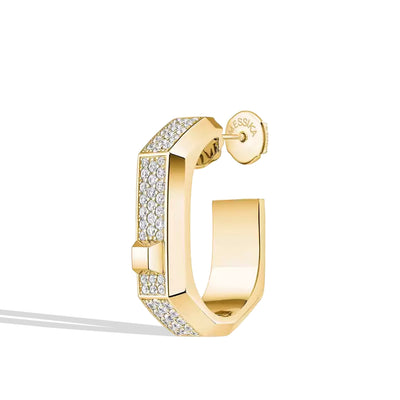 Messika Moderniste Single Medium Pavé Hoop Earring - Messika product