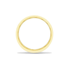 Tacori Bezel Set Diamond Wedding Band in Satin Yellow Gold Finish