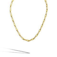 Long Link Padlock Chain Necklace
