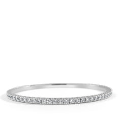 14k Gold Flexible Diamond Bangle