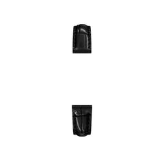 Michele 14mm Glossy Black Crocodile Watch Strap