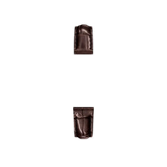 Michele 14mm Glossy Brown Crocodile Watch Strap