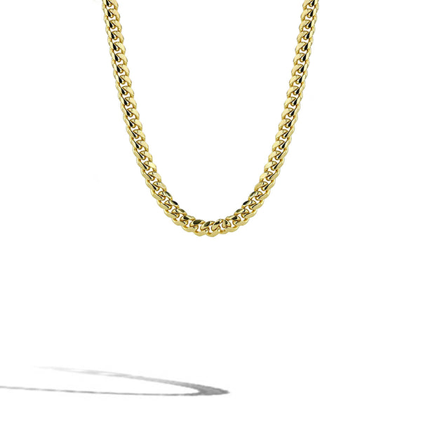 Solid Gold Cuban Link Chain Necklace - 6mm