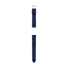 Michele 16mm Glossy Atlas Blue Crocodile Leather Watch Strap