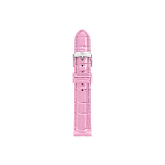 Michele 16mm Glossy Pop Pink Crocodile Leather Watch Strap