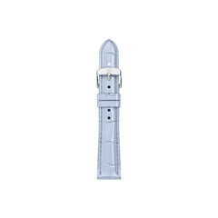 Michele 16mm Crocodile-Calf Pastel Blue Watch Strap