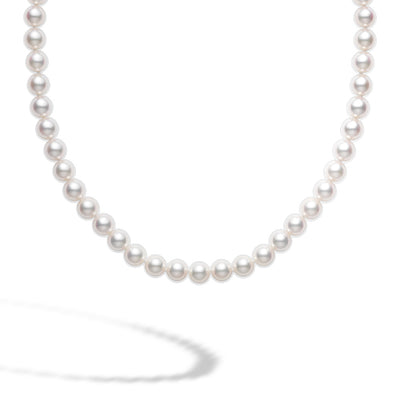 Mikimoto 6.5mm A Pearl Strand Necklace 16" - Yellow Gold - Mikimoto product