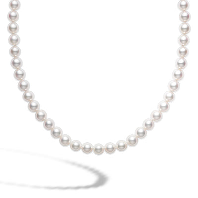 Mikimoto 6.5mm A Pearl Strand Necklace 18" - Yellow Gold - Mikimoto product