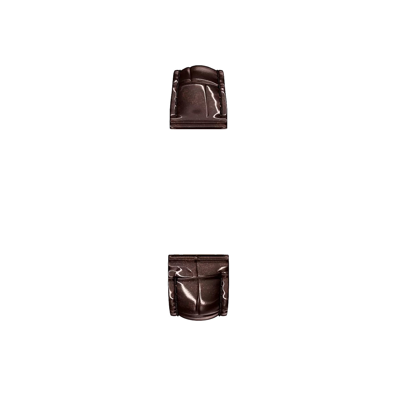 Michele 18mm Glossy Brown Crocodile Watch Strap