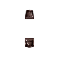 Michele 18mm Glossy Brown Crocodile Watch Strap
