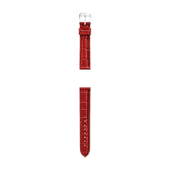 Michele 18mm Glossy Red Crocodile Leather Watch Strap