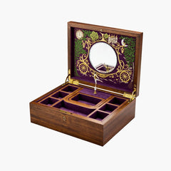Wolf Cinderella Ballet Musical Jewelry Box in Walnut Wood