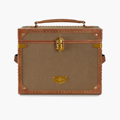 WOLF Ida Trunk Jewellery Box in Khaki - Wolf product