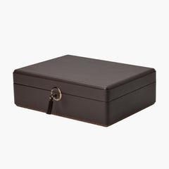 WOLF Earth 5 Piece Watch Box in Coffee