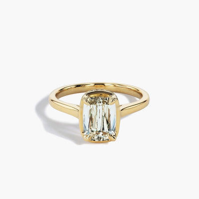 Cushion-Cut Hidden Halo Engagement Ring - Private Label product