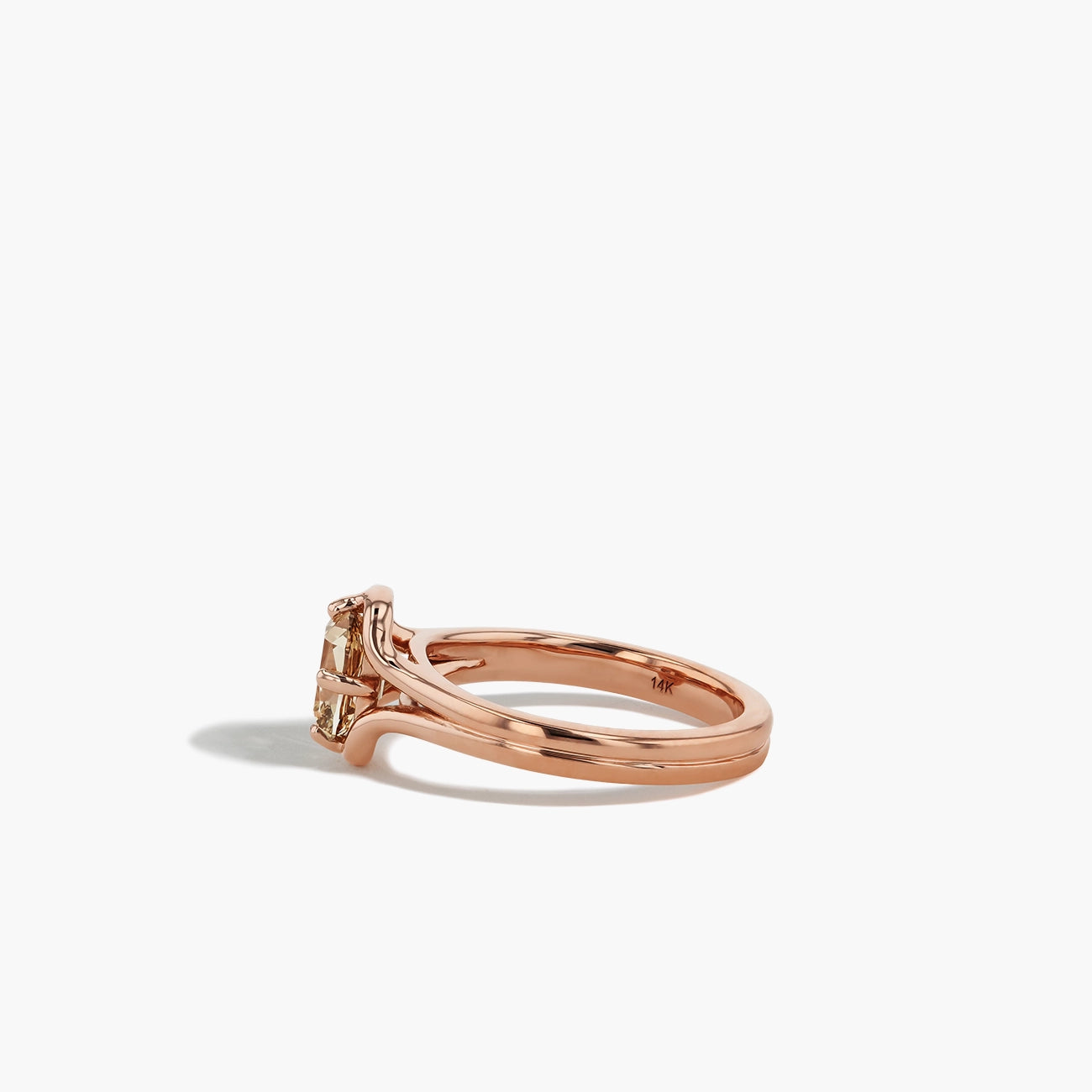 Desert Diamond Double Band Engagement Ring