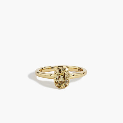 Champagne Diamond Solitaire Engagement Ring - Private Label product