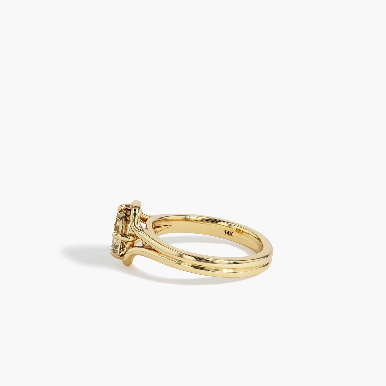 Desert Diamond Double Band Engagement Ring
