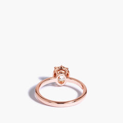 1 Carat Champagne Engagement Ring in 14K Rose Gold