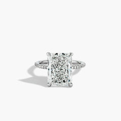 7 Carat Radiant-Cut Micro Pavé Engagement Ring