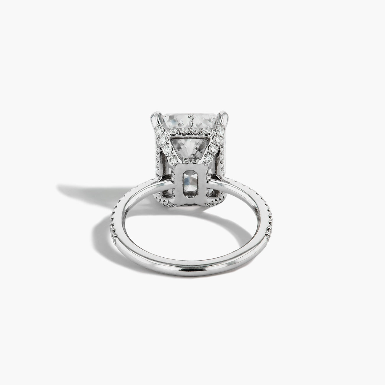 7 Carat Radiant-Cut Micro Pavé Engagement Ring