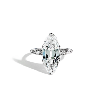 Antique Oval Diamond Engagement Ring - Private Label product