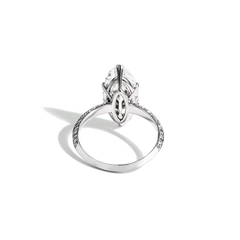 Antique Oval Diamond Engagement Ring