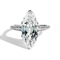 Antique Oval Diamond Engagement Ring