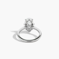 4 Carat Oval Solitaire Engagement Ring