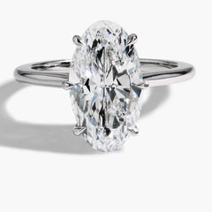 4 Carat Oval Solitaire Engagement Ring