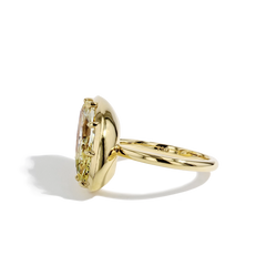 6 Carat Marquise Yellow Diamond Engagement Ring