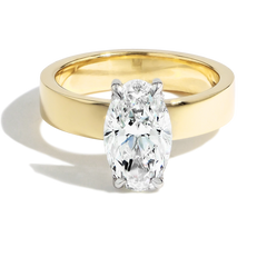 Oval Diamond Hidden Halo Engagement Ring