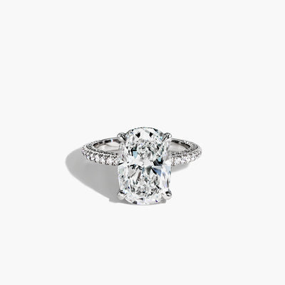 5 Carat Cushion-Cut Micro Pavé Engagement Ring - Private Label product