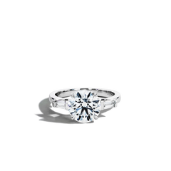 3 Carat Round Brilliant Lab Diamond Engagement Ring