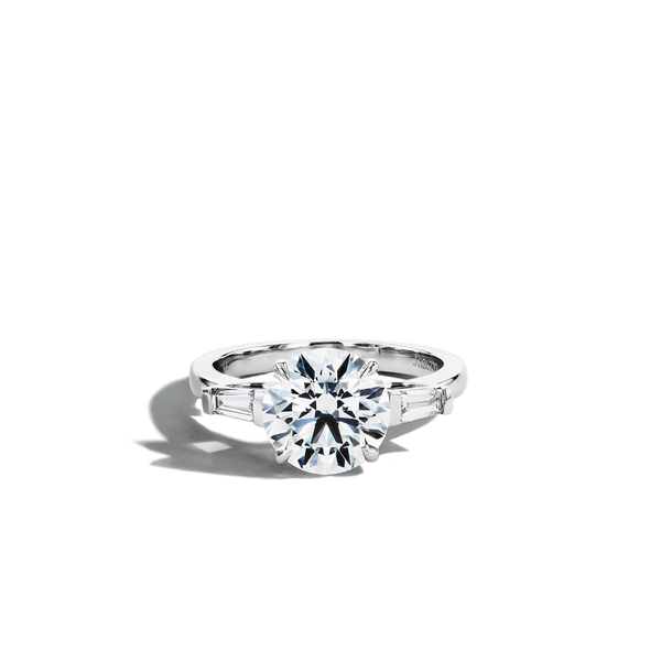 3 Carat Round Brilliant Lab Diamond Engagement Ring