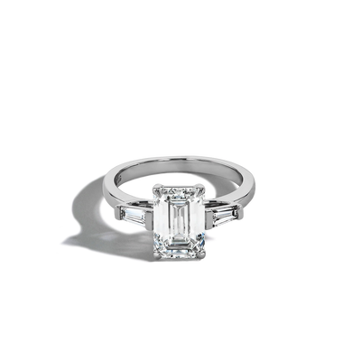 3 Carat Emerald Lab Diamond Engagement Ring - Private Label product