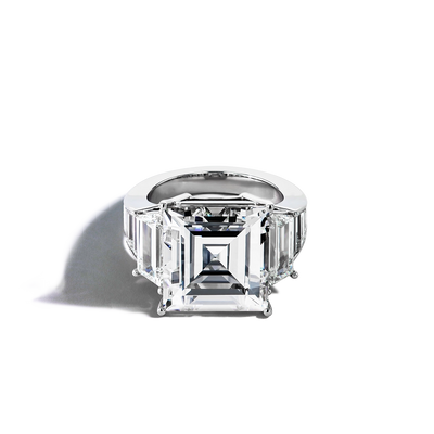 10 Carat Asscher Diamond Ring - Private Label product
