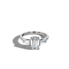 2 Carat Emerald-Cut Lab Diamond Engagement Ring
