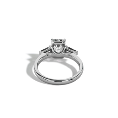 2 Carat Emerald-Cut Lab Diamond Engagement Ring