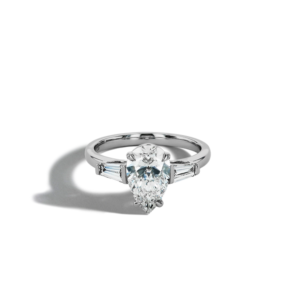 2 Carat Pear-Shaped Lab Diamond Engagement Ring