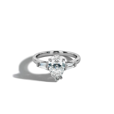 2 Carat Pear-Shaped Lab Diamond Engagement Ring - Private Label product