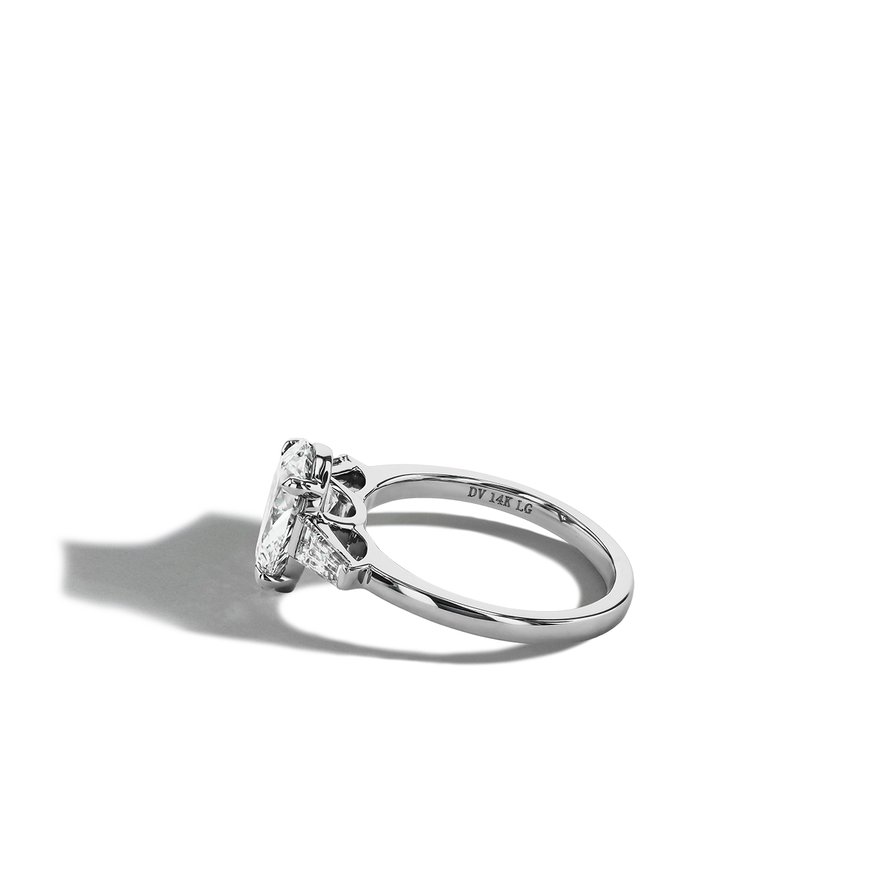 2 Carat Pear-Shaped Lab Diamond Engagement Ring