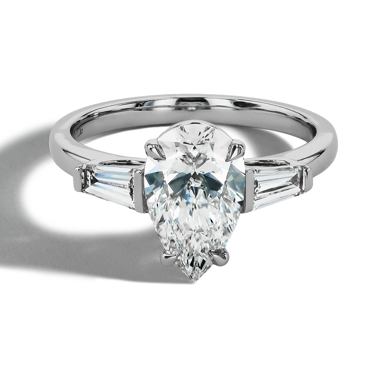 2 Carat Pear-Shaped Lab Diamond Engagement Ring