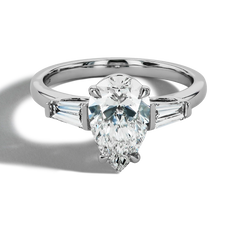 2 Carat Pear-Shaped Lab Diamond Engagement Ring