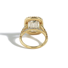 5 Carat Cushion-Cut Tapered Diamond Ring