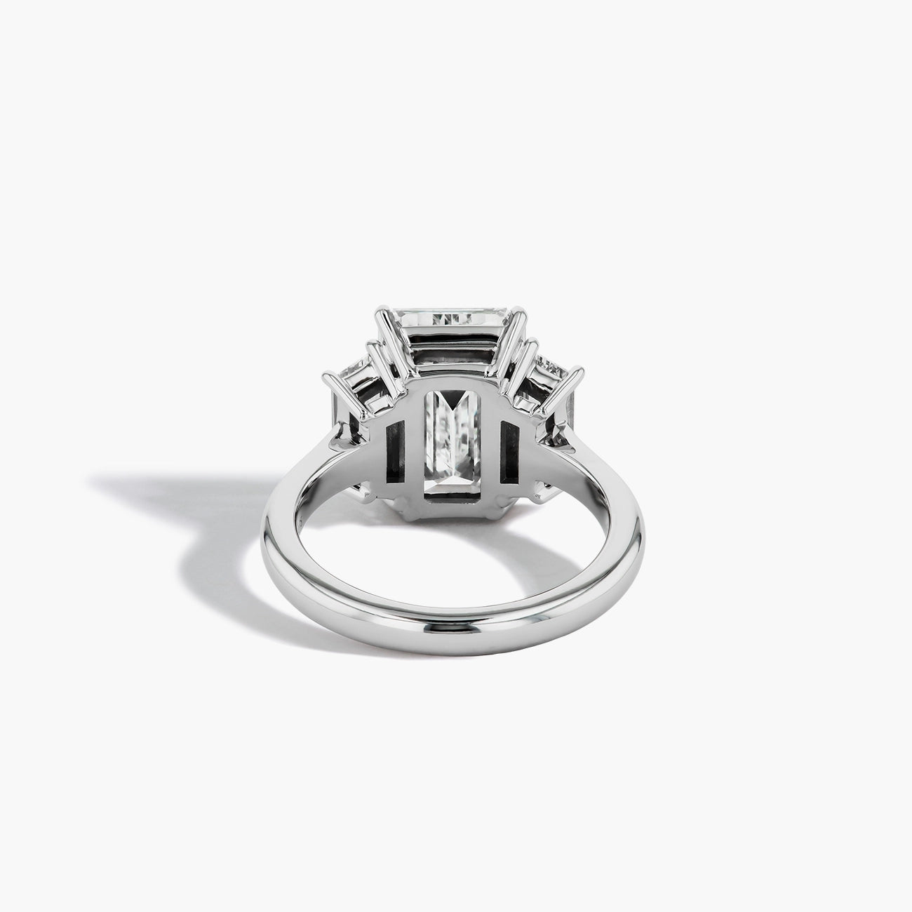 Emerald-Cut Three Stone Engagement Ring