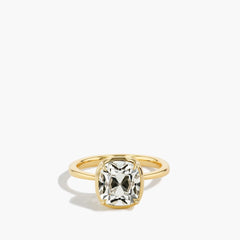 3 Carat Old Mine Cushion Diamond Engagement Ring